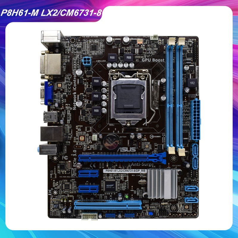 Jual PREORDER ASUS P8H61M LX2/CM67318/DP_MB Motherboard 1155