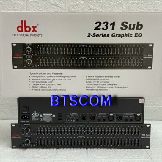 Jual EQUALIZER DBX231 DBX 231 PLUS SUBWOOFER TERBAIK EKUALISER SUB