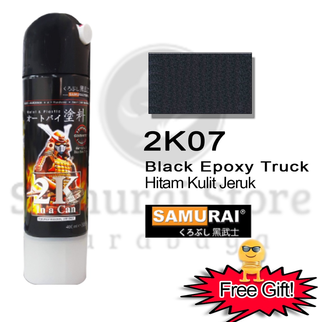 Jual Samurai Paint Black Epoxy Truck 2K07 Hitam Kulit Jeruk 400 ml