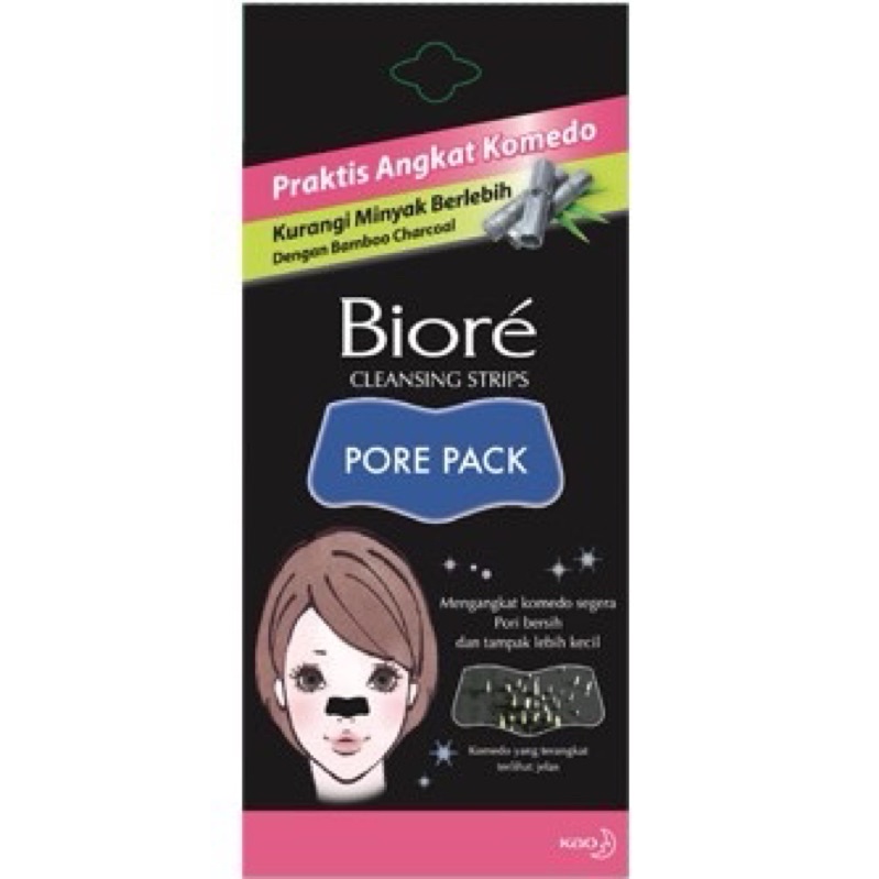 Jual Biore Pore Pack Black Plester Hidung Komedo Wajah Penghilang