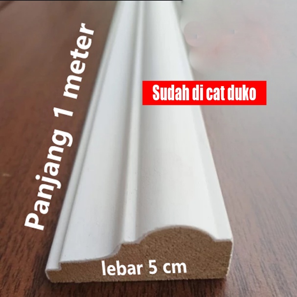 Jual Naindo Wall Moulding kayu berkualitas panjang 1 meter siap pakai
