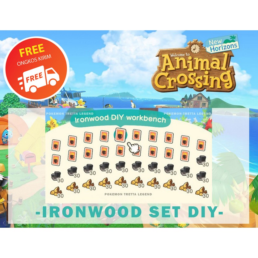 Jual Complete Ironwood set DIY Lengkap BELLS NMT Animal Crossing