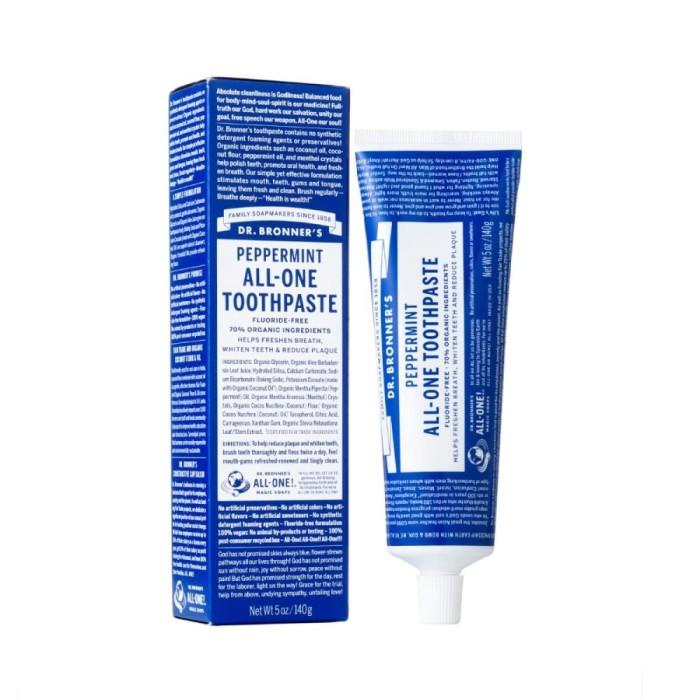 Jual Dr. Bronner'S AllOne Toothpaste Peppermint 140 G Shopee Indonesia