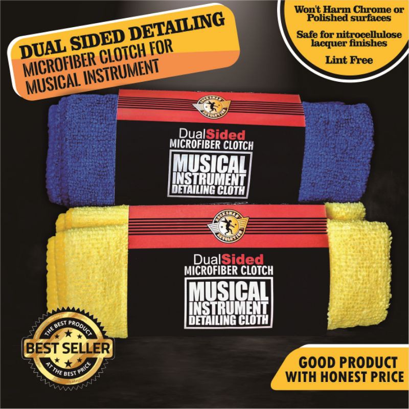 Jual Rocksman Music Instrument microfiber cloth for guitar, violin