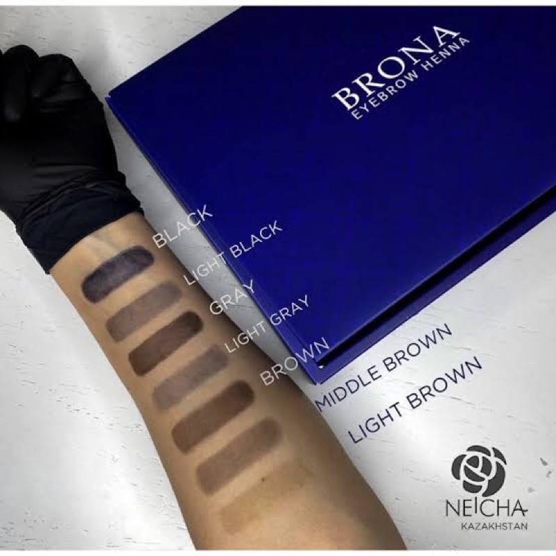 Jual EYEBROW HENNA TATTOO ALIS BRONA TAHAN 1 BULAN ORIGINAL KOREA