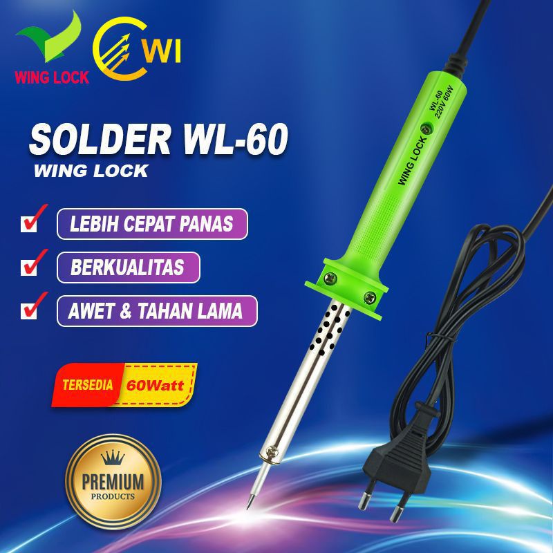 Jual Solder/Soldering Iron 60 Watt Wing Lock Shopee Indonesia