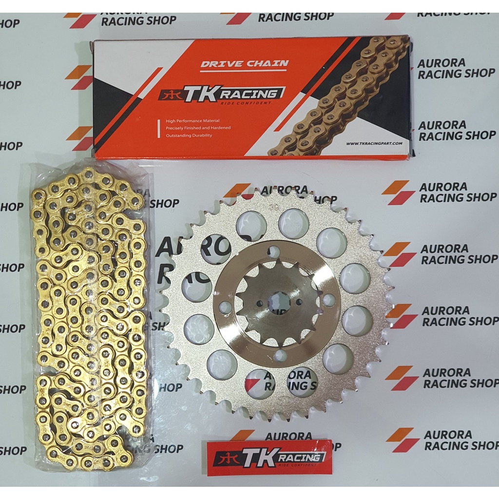 Jual Gear Set TK Honda Tiger Revo / Tiger Lama & Rantai TK 520 HS Gold