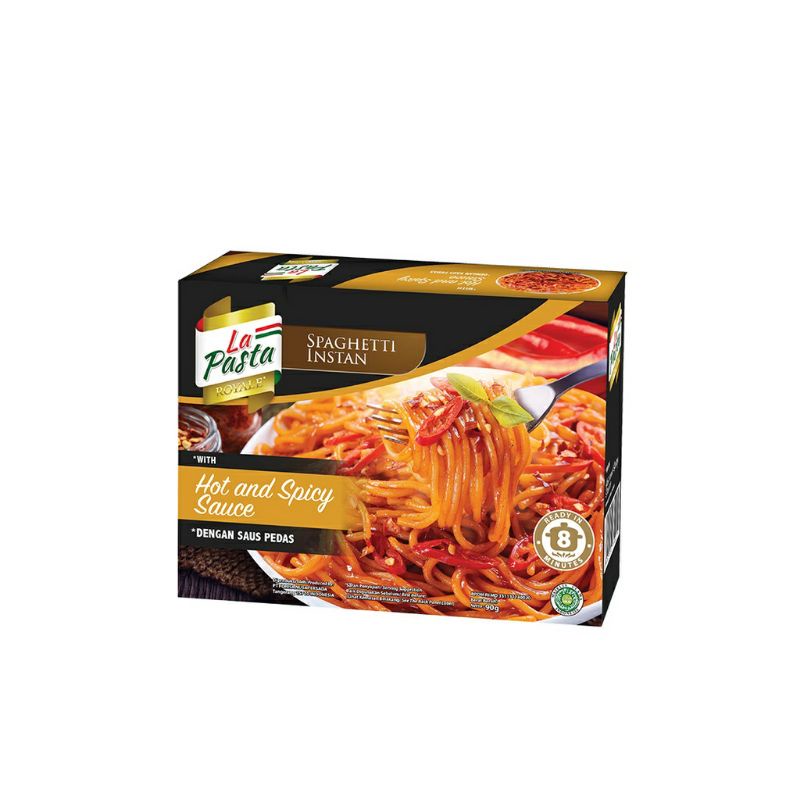 Jual La Pasta Royale Spaghetti Instan Hot and Spicy Sauce 90 gr