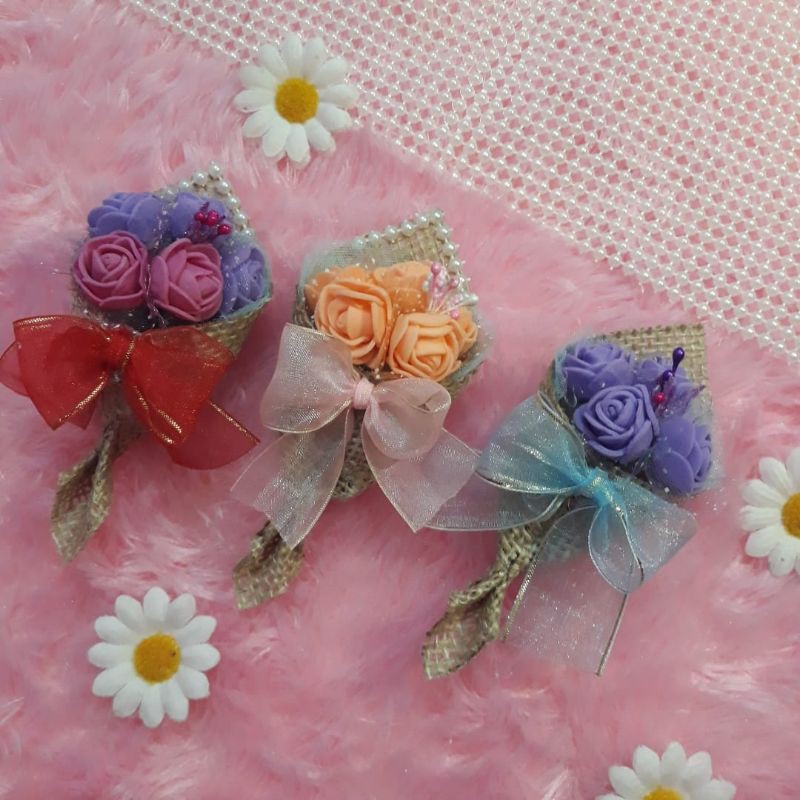 Jual SOUVENIR PERNIKAHAN Bucket Bunga (Tempelan Kulkas Shopee