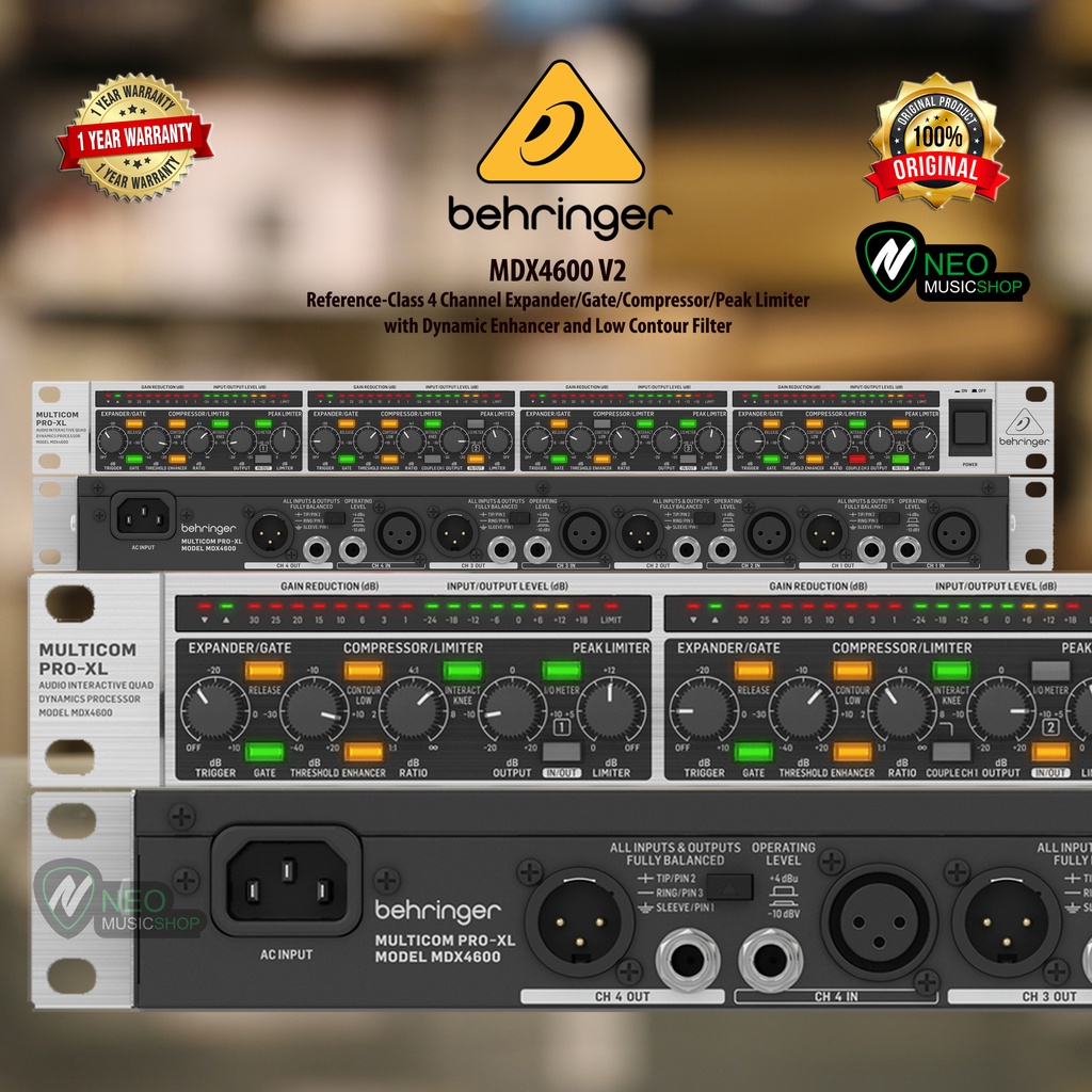 Jual Behringer MDX4600 V2 4 Channel Expander Gate Compressor Peak