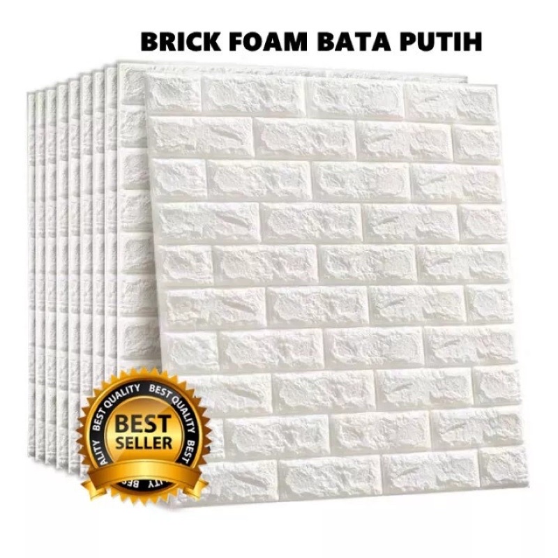 Jual WALLFOAM DINDING 3D WALLPAPER DINDING 3D WALLSTIKER 3D WALLFOAM BATA WALLPAPER BATA