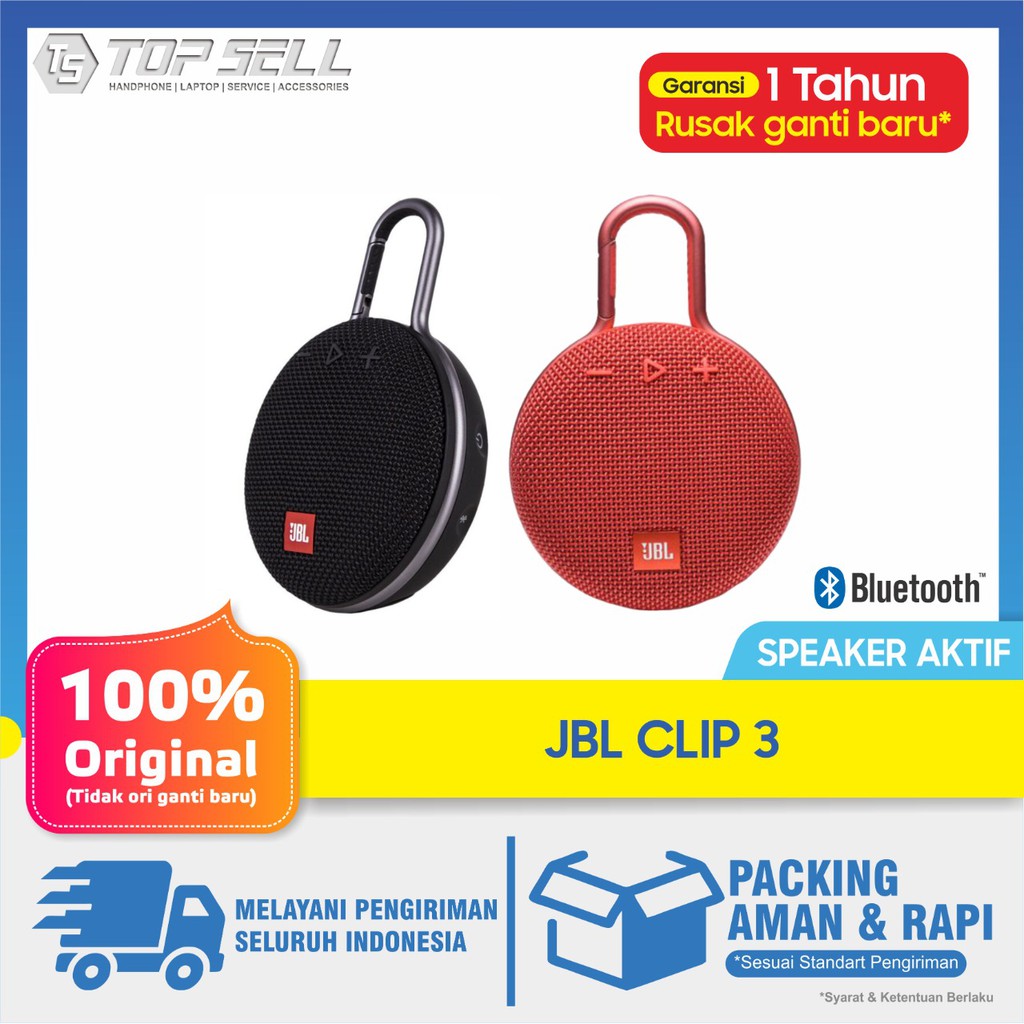 Jual SPEAKER JBL BLUETOOTH CLIP 3 GARANSI RESMI Shopee Indonesia