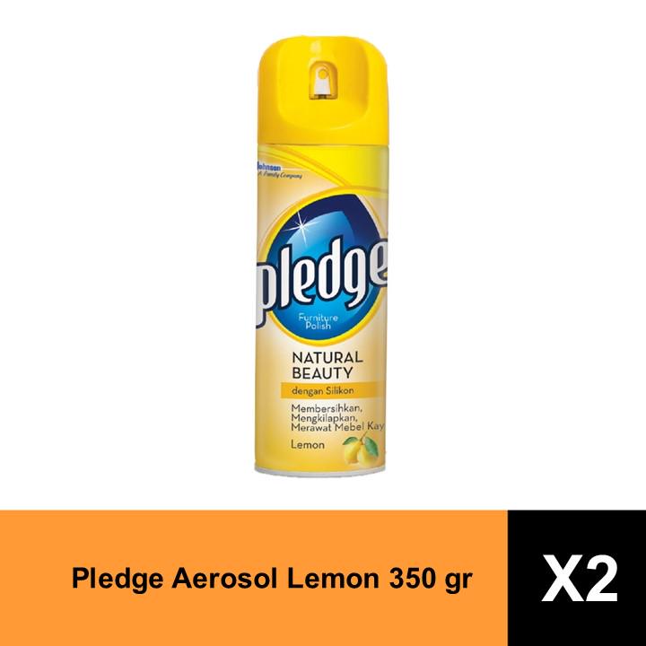 Jual Pledge Furniture Polish Aerosol Lemon 2 x 350 gr Shopee Indonesia