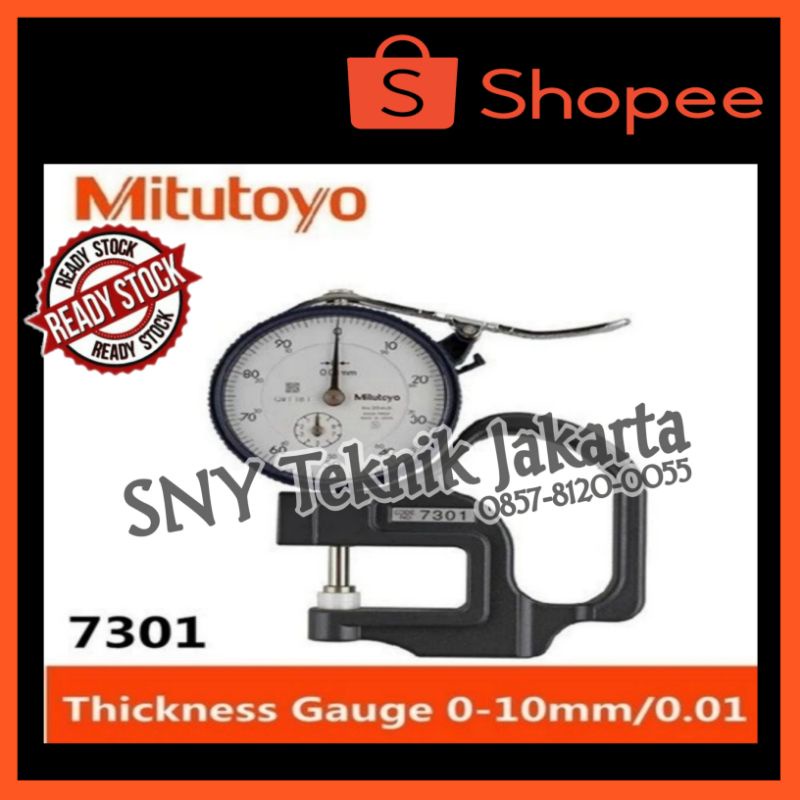 Jual Mitutoyo 7301 Dial Thickness Gauge (010) Alat Ukur Dimensi