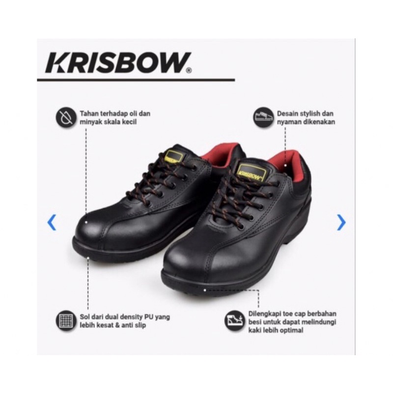 Jual safety shoes / KRISBOW ATHENA/ sepatu kitchen anti slip /unisex