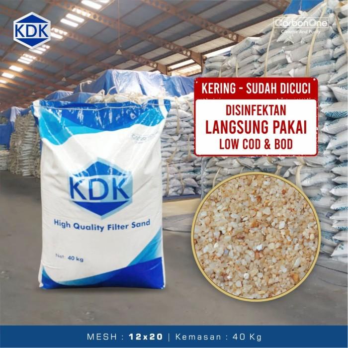 Jual Pasir Silika Media Filter Kolam Renang Mesh 12X20 Sudah Di Cuci