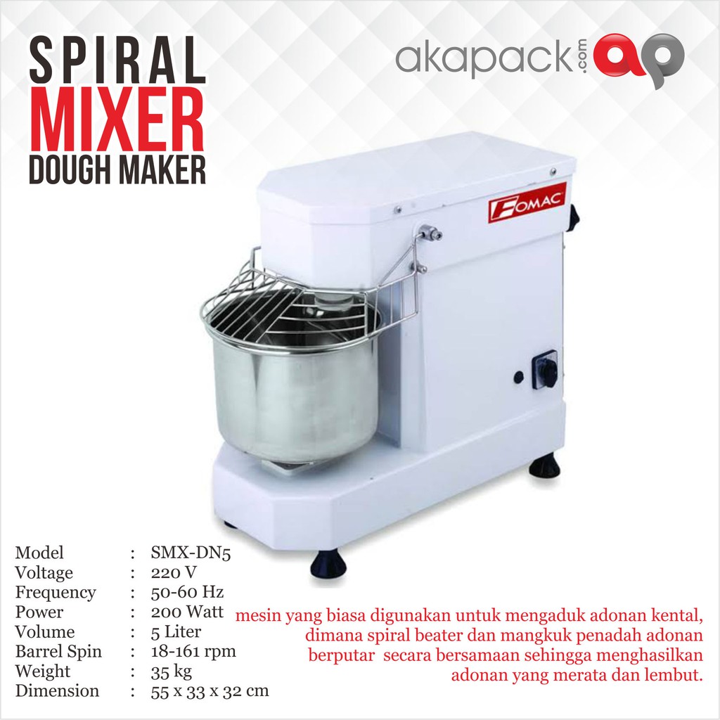 Jual Spiral Mixer / Pengaduk Adonan roti / mesin pengaduk adonan / SMX