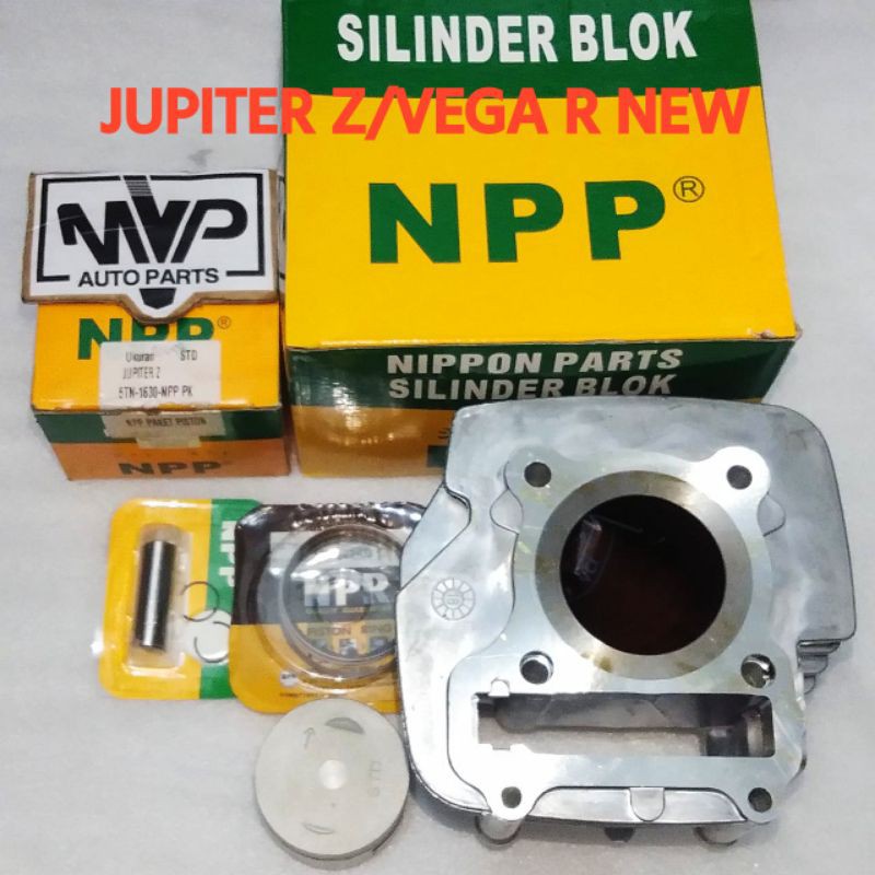 Jual Paket Blok Seher Piston Kit Jupiter Z, Vega R new 5TN 5TP Merek