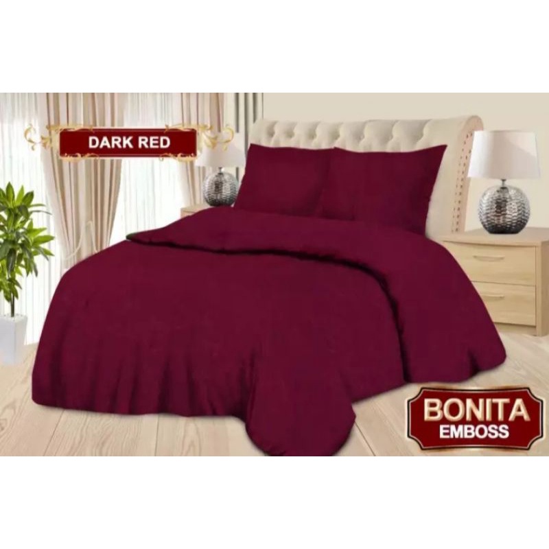 Jual Bed cover Bonita Satu set Bedcover polos BONITA 180X200 KING SIZE Shopee Indonesia
