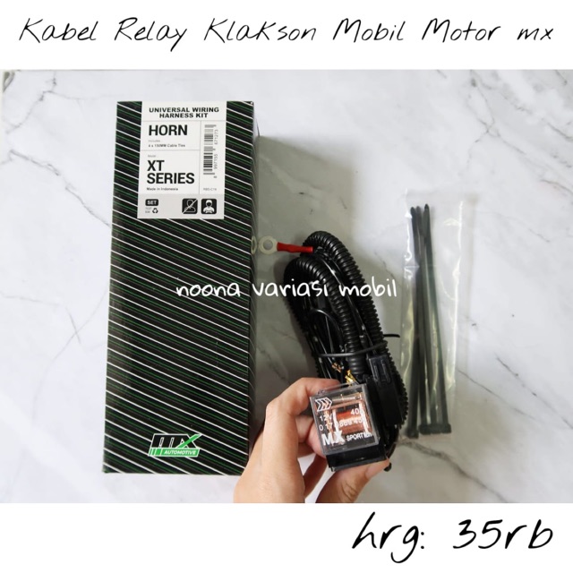 Jual kabel set relay klakson mobil dan motor mx relay klakson mobil