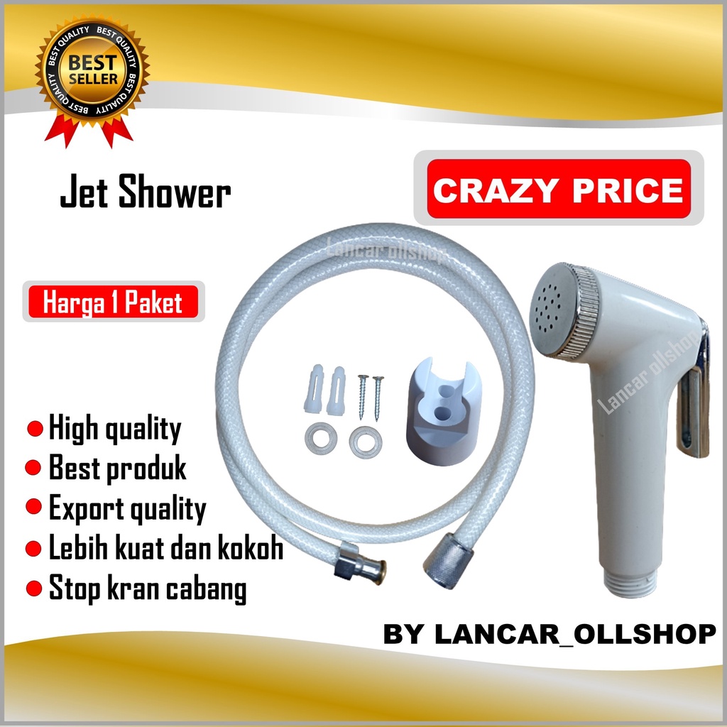 Jual Jet Shower Putih / Jet Shower Kloset Toilet / Closet Washer / Semprotan WC Duduk Kamar