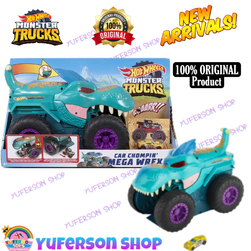 Jual Hot Wheels Hotwheels Monster Trucks Car Chompin Mega Wrex Giant
