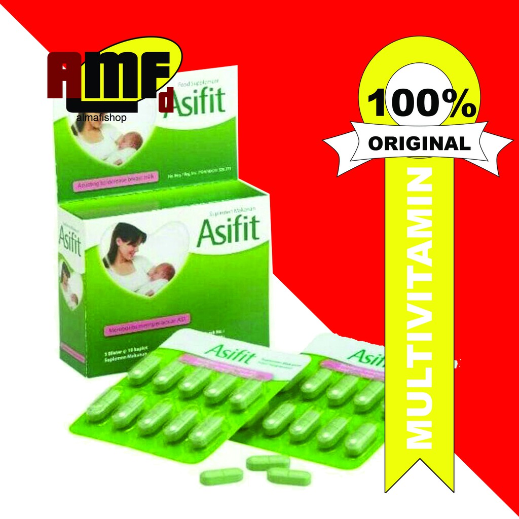 Jual Asifit 30 tablet // Pelancar Asi Shopee Indonesia(04)