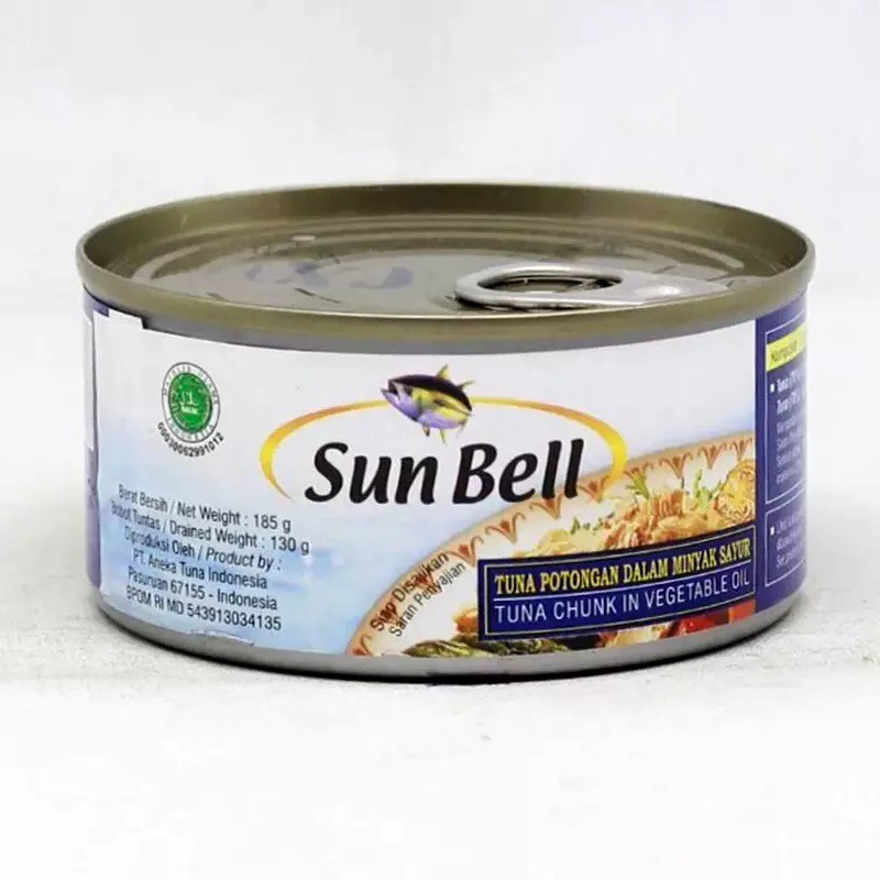 Jual Sun Bell Tuna Chunk in Vegetable Oil 185gr Shopee Indonesia