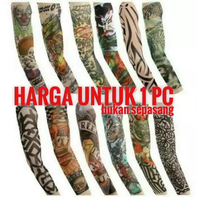 Jual Manset Tato Tangan Arm Sleeve Tattoo Shopee Indonesia