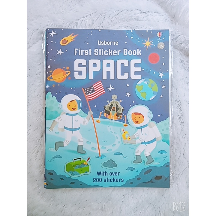 Jual Usborne Look Inside Sticker Book Space buku stiker anak
