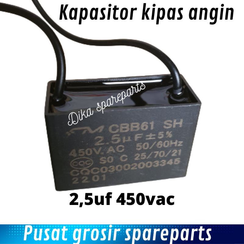 Jual kapasitor kipas angin 2,5uf Shopee Indonesia