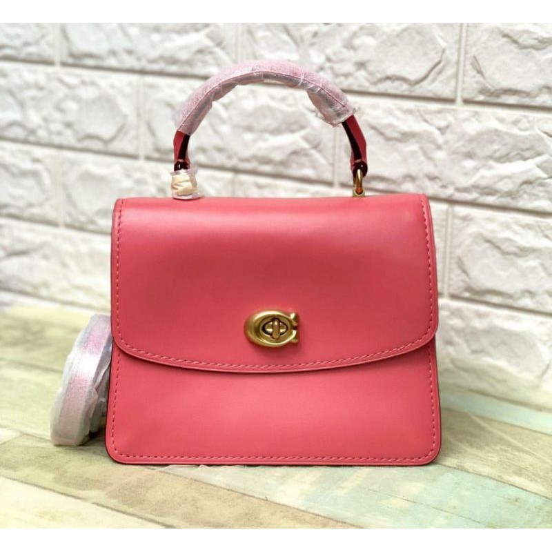 Jual Coach Parker Top Handle Orchid Shopee Indonesia