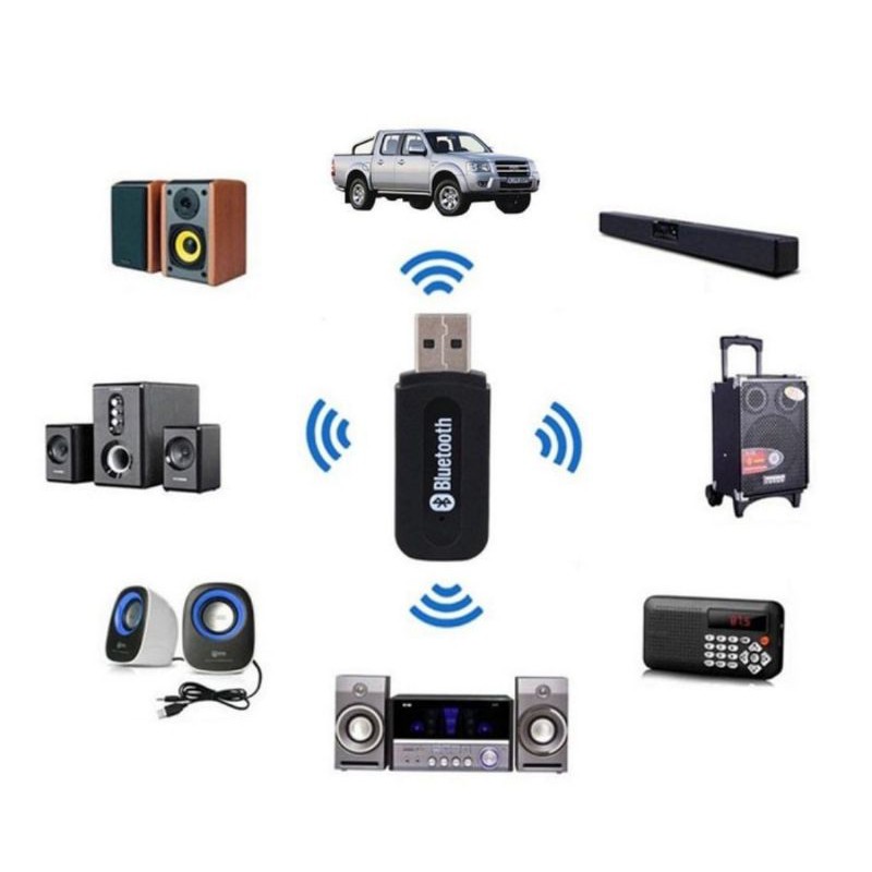 Jual Bluetooth Receiver Audio Music USB Wireless Car Multimedia TF card Mini Shopee Indonesia
