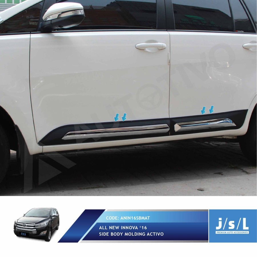 Jual List Body Samping Innova Reborn Model Activo Side Body Molding