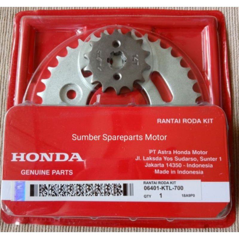 Jual GEAR SET Supra Fit , New , Kharisma , Supra X 125 , Revo Lama Old
