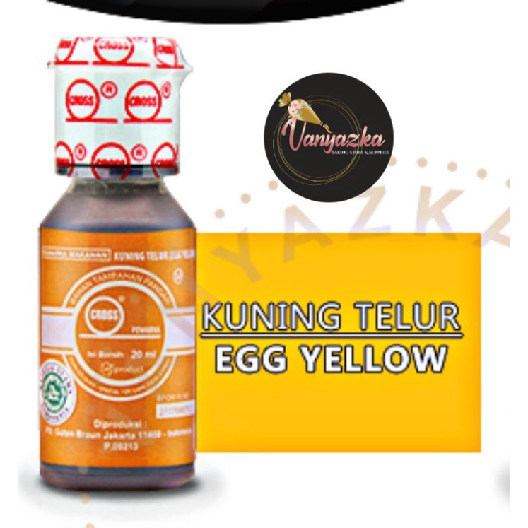 Jual Pewarna Cross/Food Coloring/Pewarna Makanan Cair Halal Cross 20ml