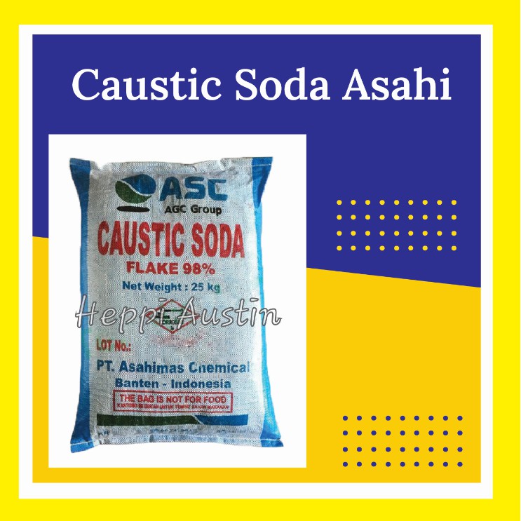 Jual Caustic Soda Flake Soda Api ASAHI NaOH 1 KG Shopee Indonesia