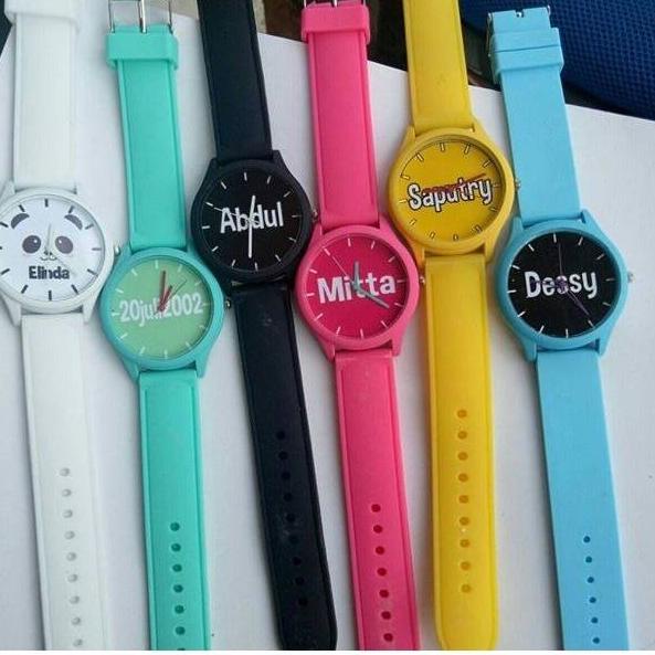 Jual Xnr33 JAM TANGAN CUSTOM BISA REQUEST NAMA/FOTO/GAMBAR DLL MURAH