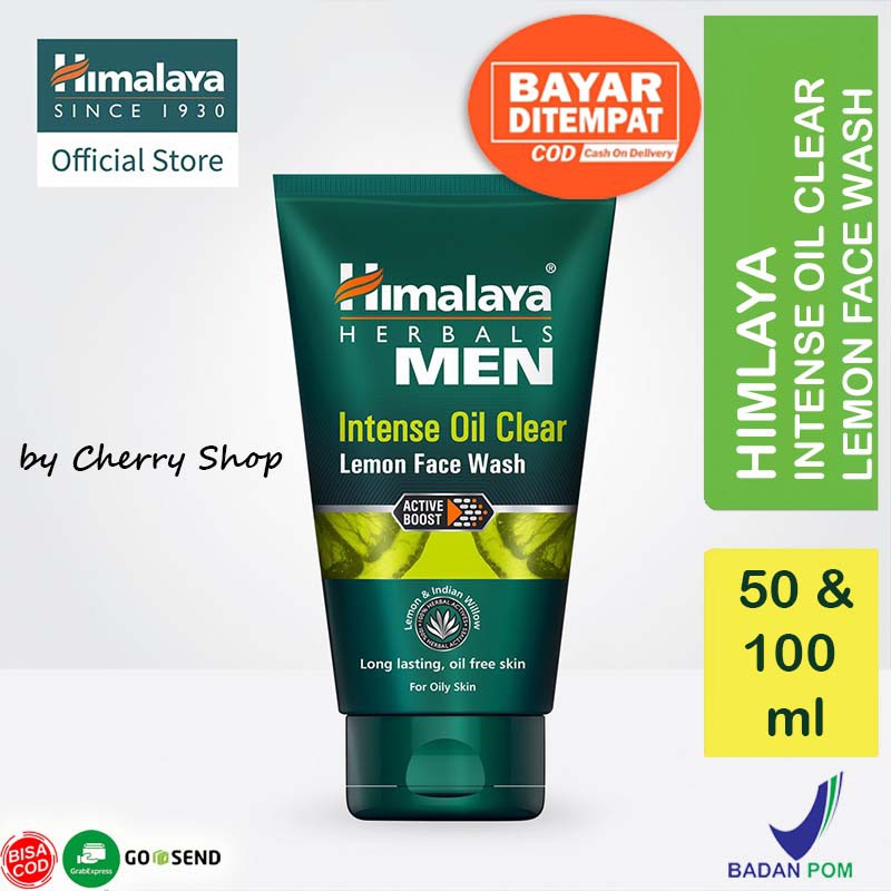 Jual [ORI] [BPOM] Himalaya Men Intense Oil Clear Lemon Face Wash 50ml & 100ml Shopee Indonesia