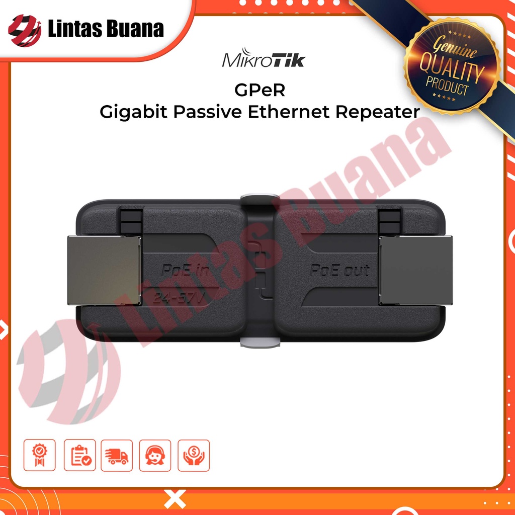 Jual MikroTik GPeR Gigabit Passive Repeater Shopee Indonesia