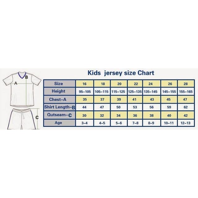 Jual Ukuran Jersey Grade Ori Kids Shopee Indonesia