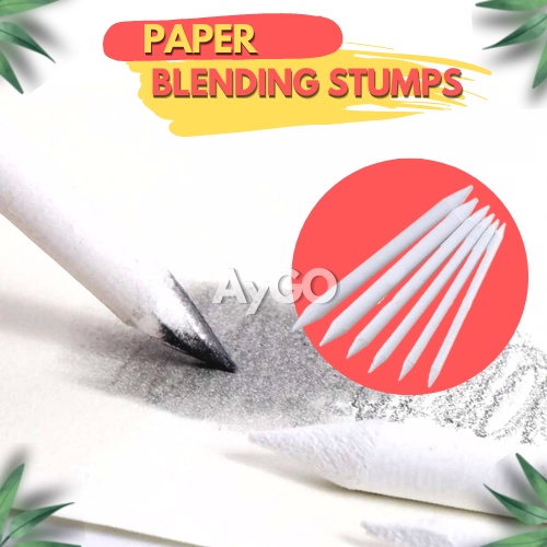 Jual PAPER BLENDING STUMPS / PAPER STUMP / PAPER PENCIL / CHARCOAL