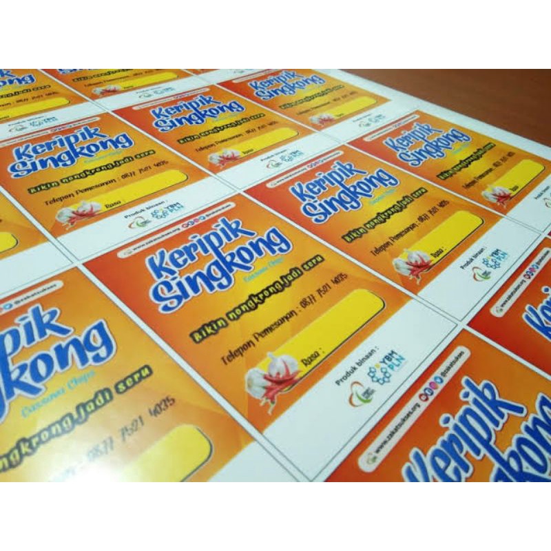 Jual CETAK STIKER KOTAK LABEL MAKANAN STICKER KOTAK KEMASAN PROSES 1 HARI JADI Shopee Indonesia