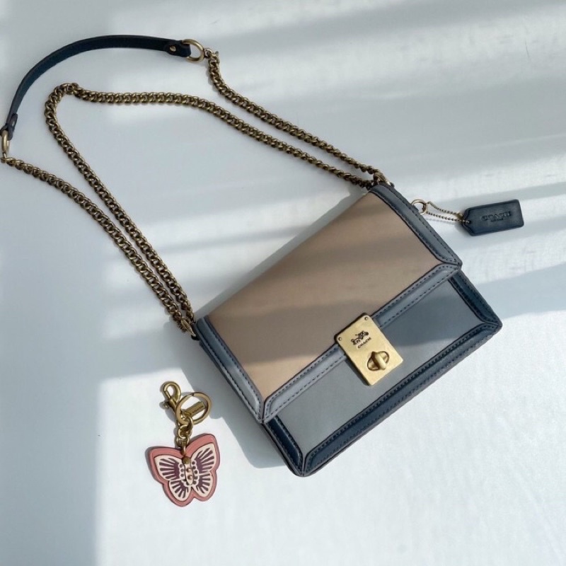 Jual Coach Hutton Shoulder Bag In Colorblock (89070) Shopee Indonesia