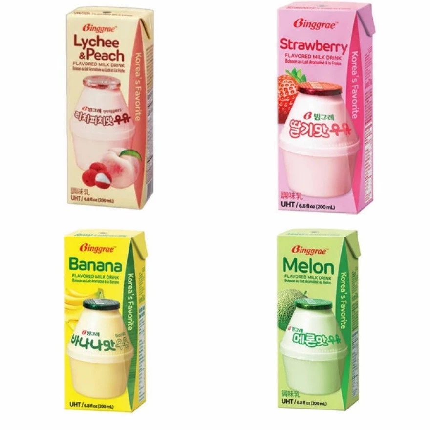 Jual Binggrae Melon Flavored Milk Drink 200 Ml (minuman korea) Shopee