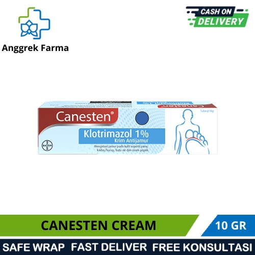 Jual CANESTEN CREAM 10 GRAM (CREAM ANTIJAMUR/UNTUK PANU/KADAS/KURAP