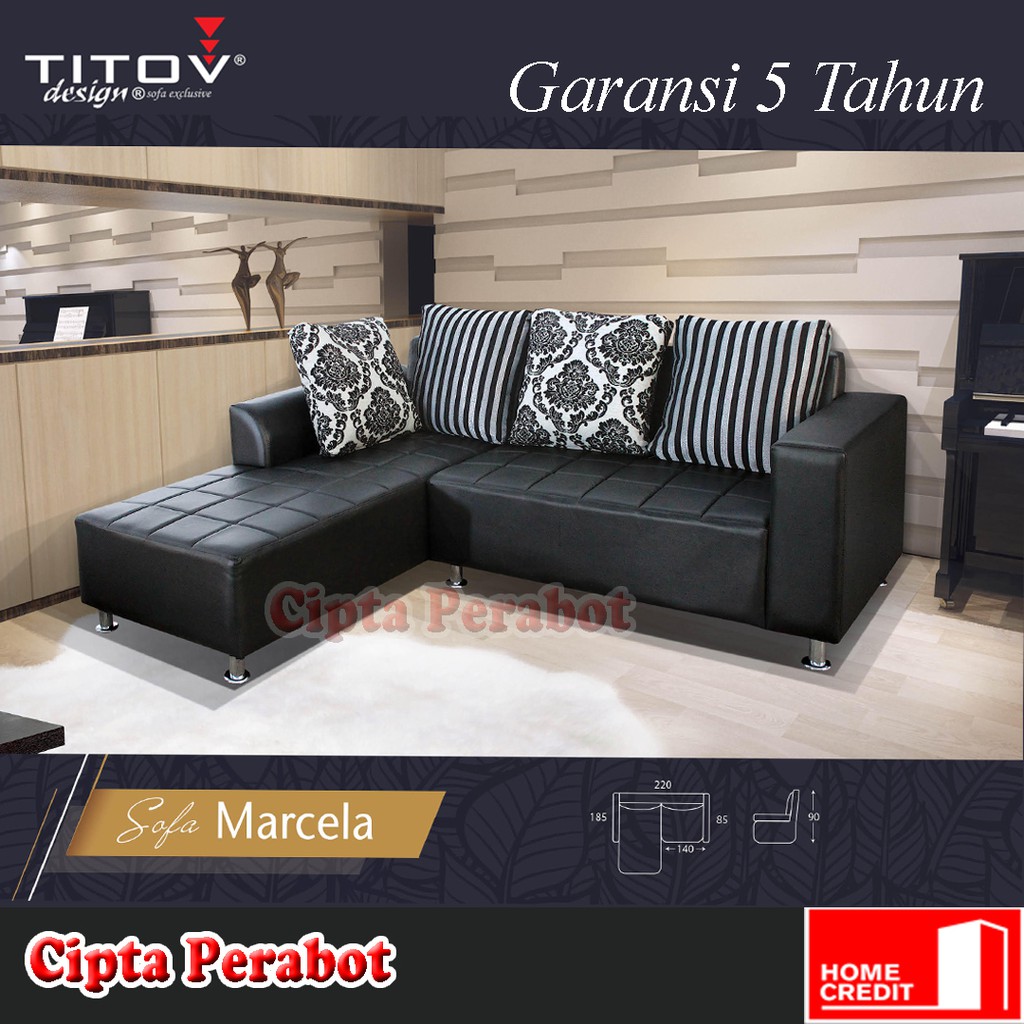 Jual Sofa Titov Sudut Marcella Bergaransi 5 Tahun Shopee Indonesia