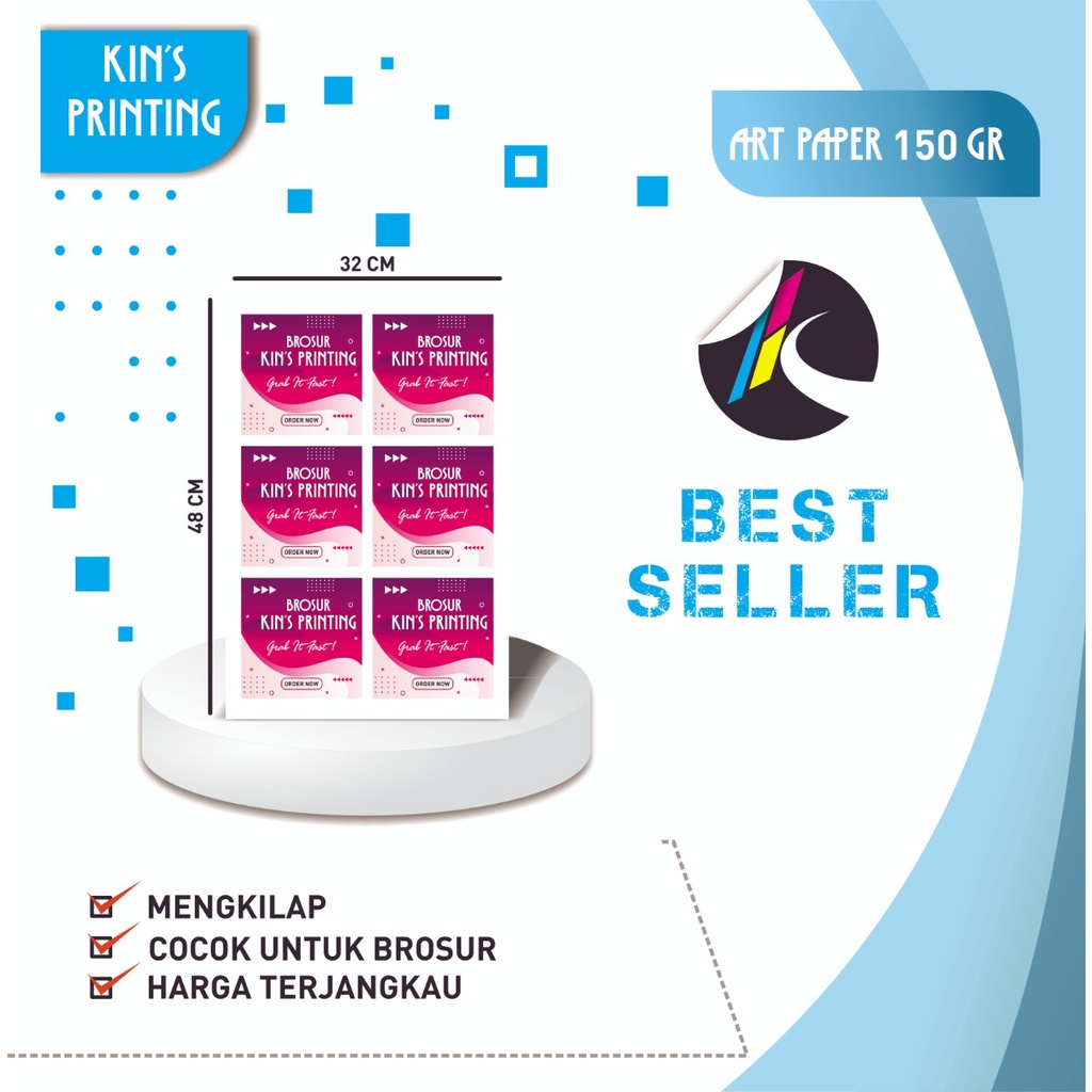 Jual Print / Cetak Art Paper 150 gsm A3+ Shopee Indonesia