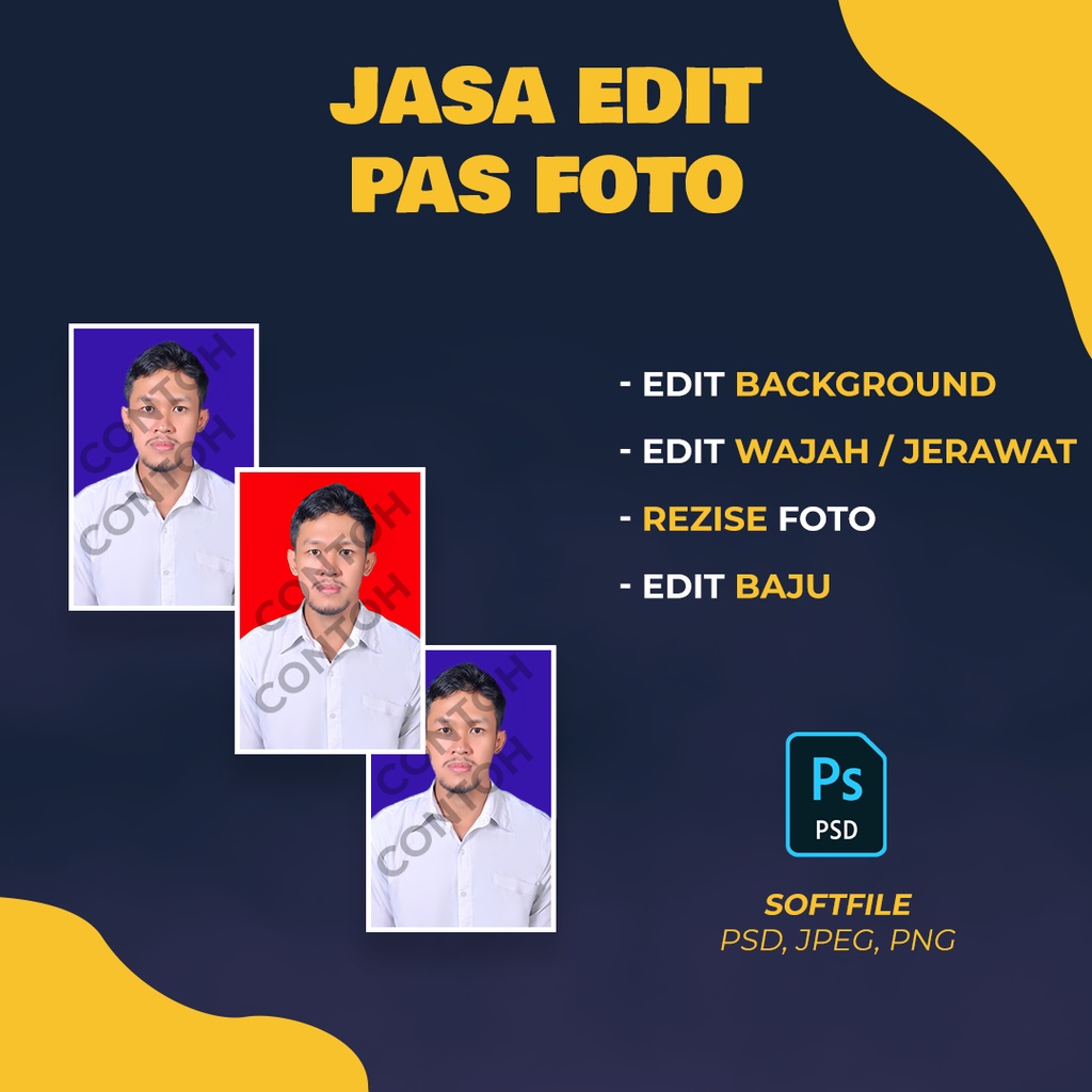 Jual Edit Pas Foto / Hapus Background (Kualitas HD) Shopee Indonesia