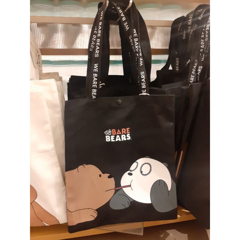 Jual Miniso We Bare Bears Tote Bag Shopee Indonesia